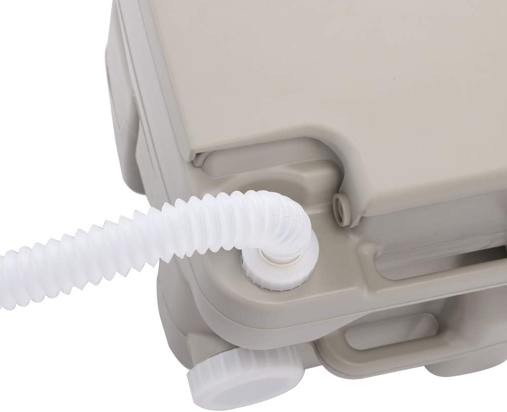 Portable Sink and Toilet Combo, 5 Gal Hand Washing Station & 5.3 Gal Flushing Toilet, Detachable W6770