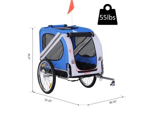 Dog Bike Trailer, Blue E397912
