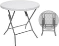 White Granite 32 Round Folding Plastic Table D309141
