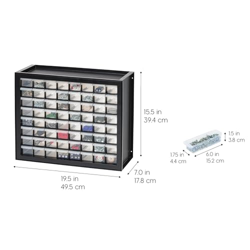 44-Drawer Black Hardware Storage Cabinet R962208