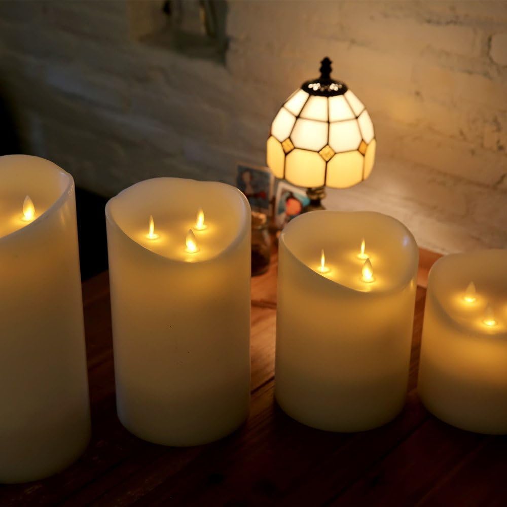 Ivory 3-Wicks Decorative Candle H137