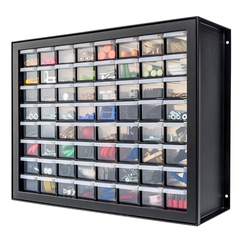 44-Drawer Black Hardware Storage Cabinet R962208