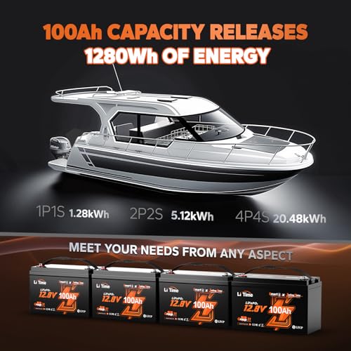 12V 100Ah Group 31 Bluetooth LiFePO4 Battery R794480