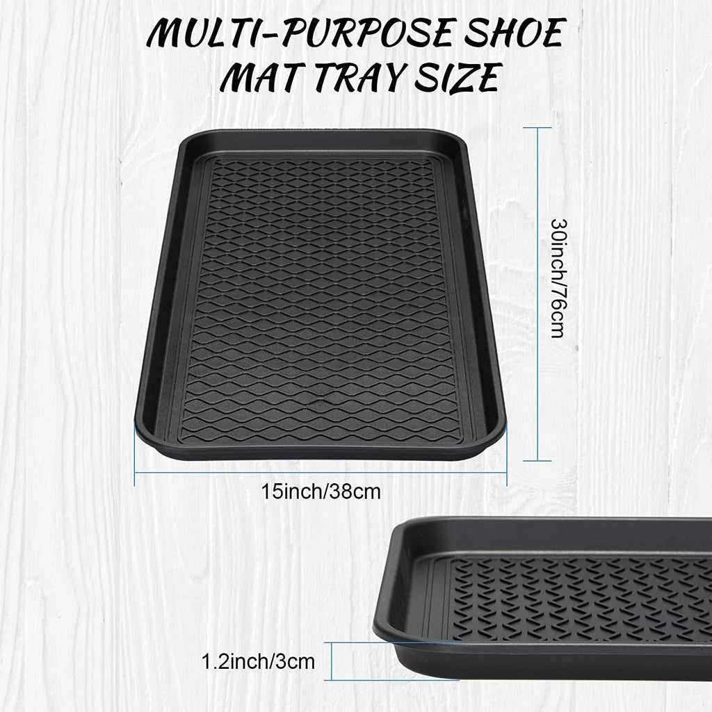 Black 24 x 16 x 1.2 Inch Waterproof Boot Tray D441