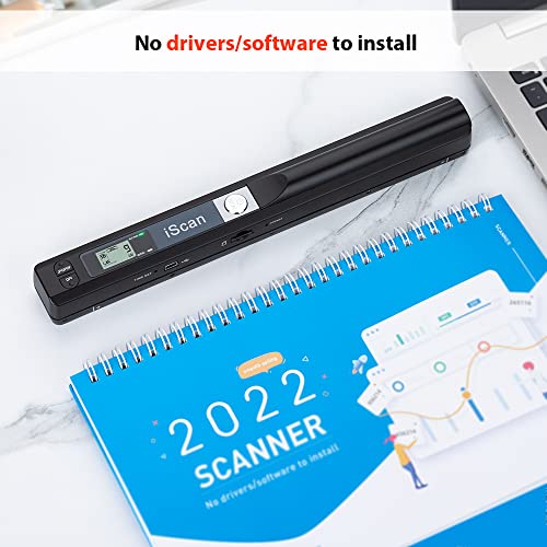 Portable Handheld Scanner for A4 Documents, 900 DPI, with 16G SD Card M84308