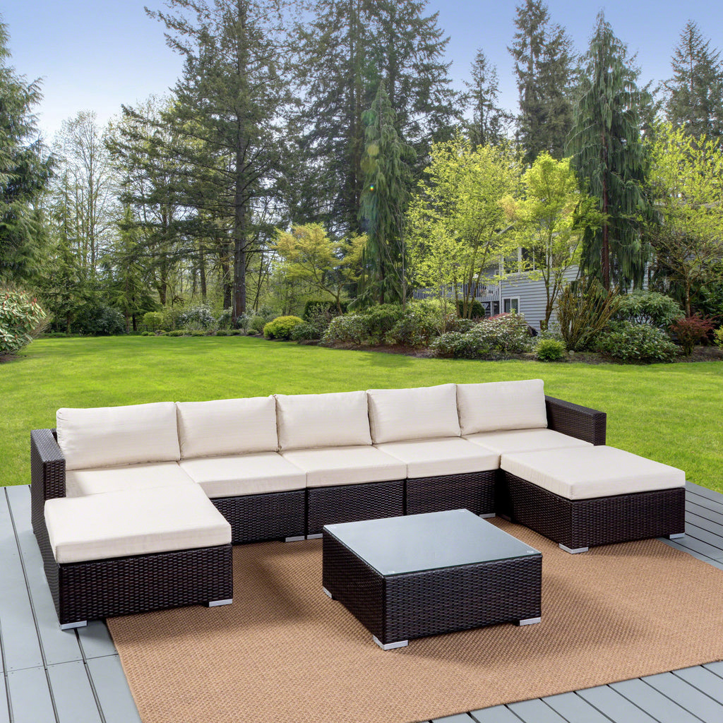5 Seater Wicker Sectional Sofa Set G5536