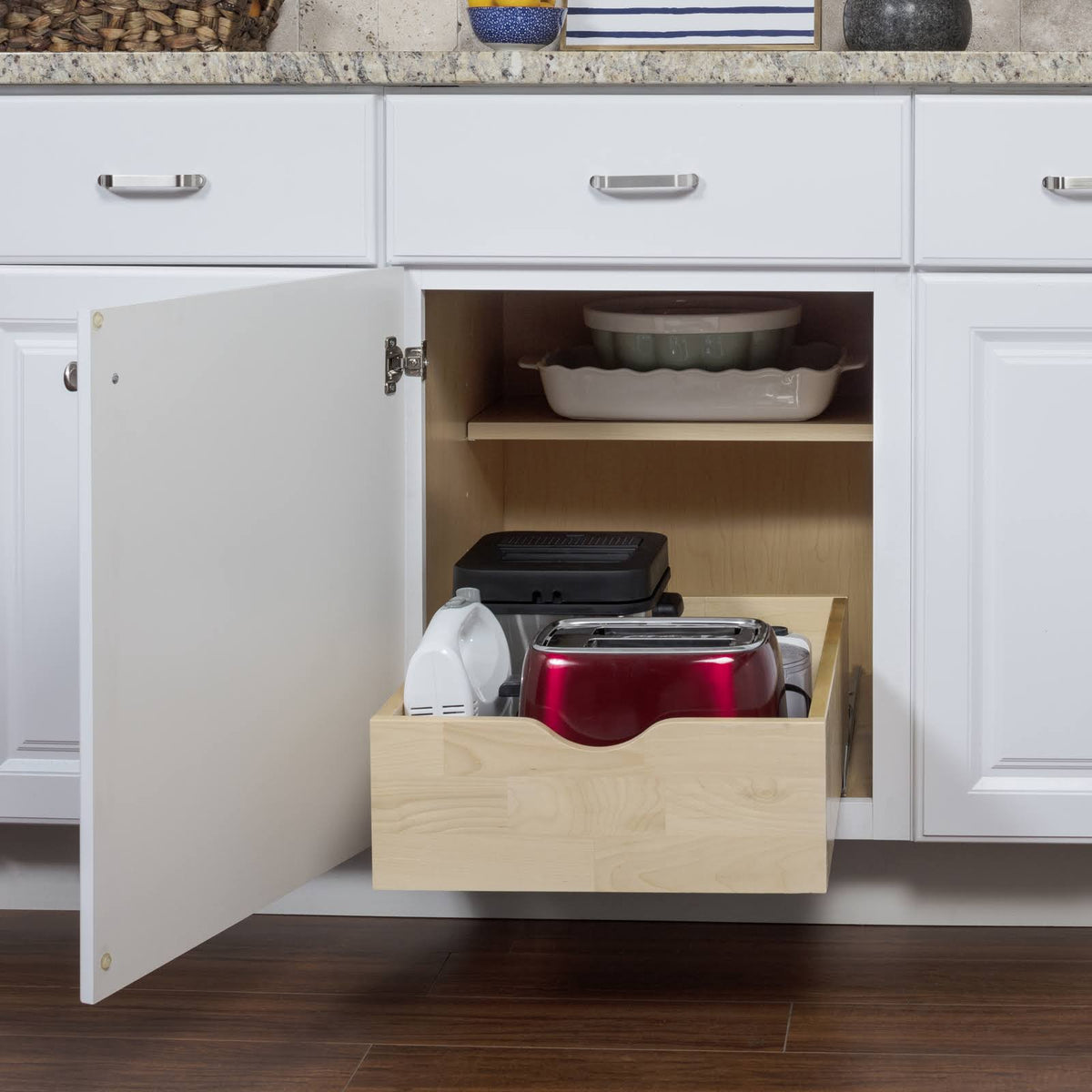 22-1/16 inch Preassembled Rollout Drawer for 24 inch Cabinet Opening K922