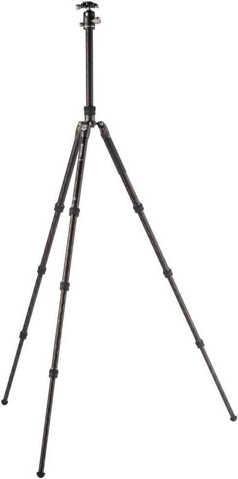 Carbon Fibre Tripod/Monopod with Ballhead, 4 Leg Sections, Twist Leg Locks, Padded Carrying Case, Max Height 169 cm W542