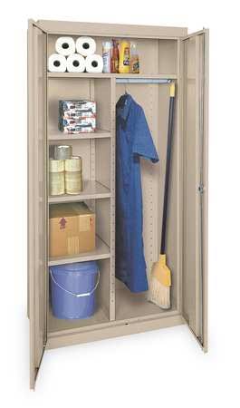 Storage Cabinet, Gray, 78 in H, 36 in W V15314