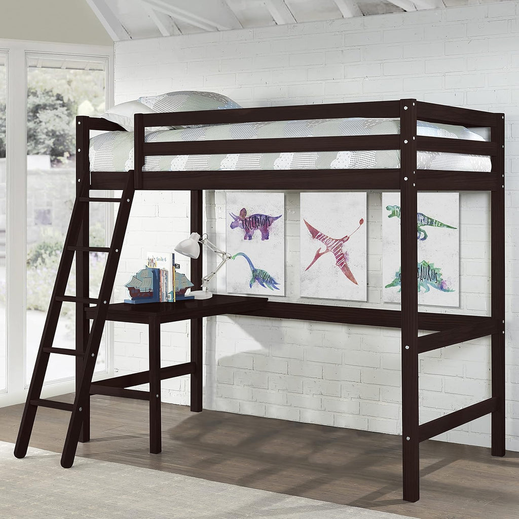 Twin Loft Bed, White L614