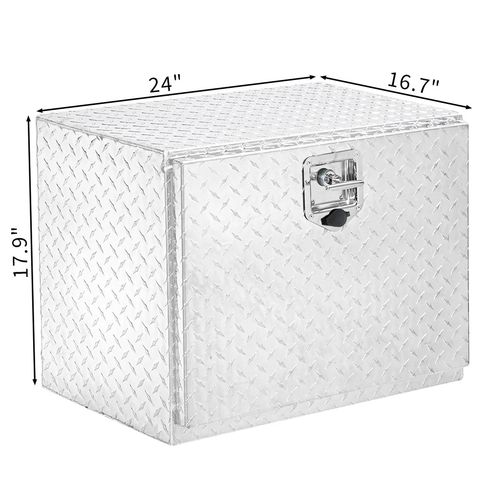 24" Aluminum Truck Tool Box with Lock N323164