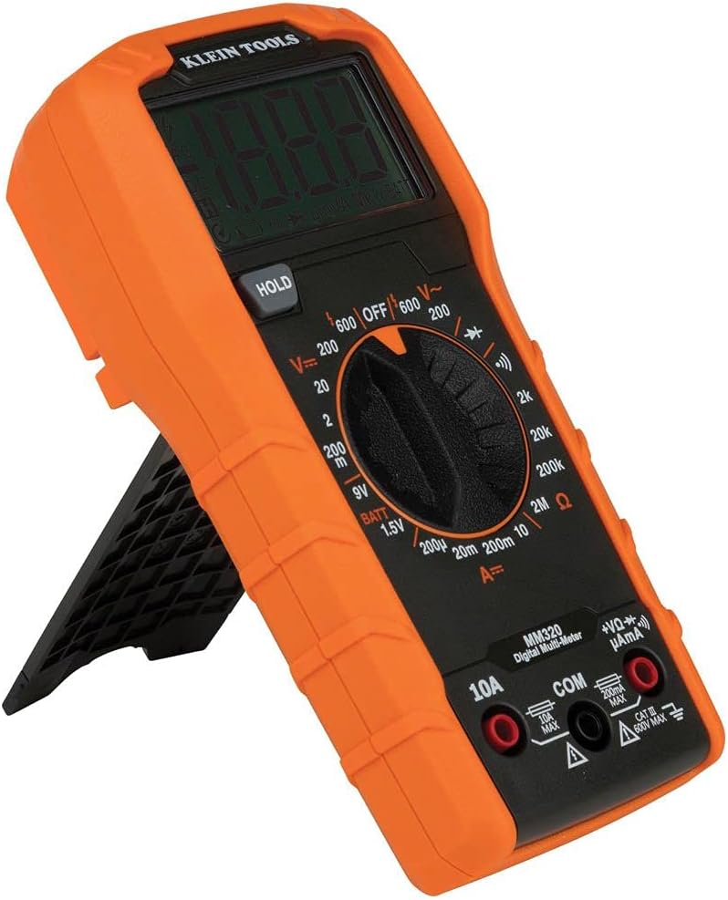 Non-Contact Voltage Tester Digital Multimeter Receptacle Tester with Carrying Case O50533