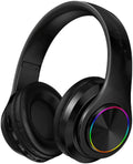 Red Black Wireless Bluetooth Over Ear Headphones with Built-in Mic, Pack of 2 N7314