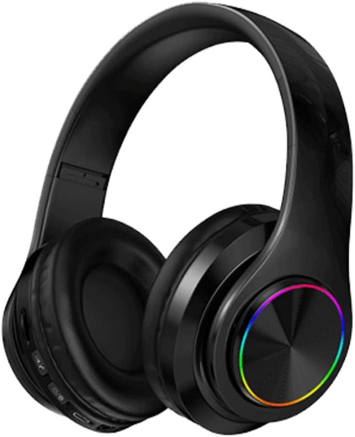 Red Black Wireless Bluetooth Over Ear Headphones with Built-in Mic, Pack of 2 N7314