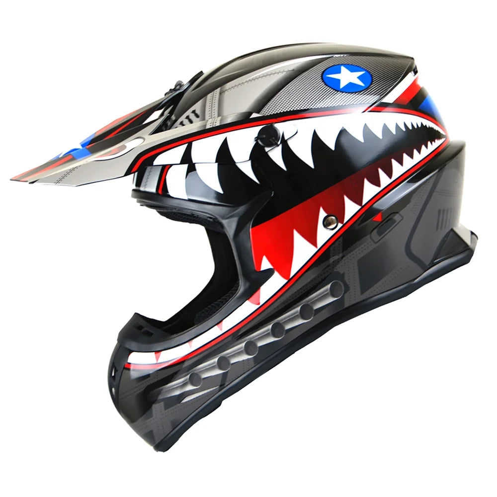 Shark Black Motocross Helmet G3391