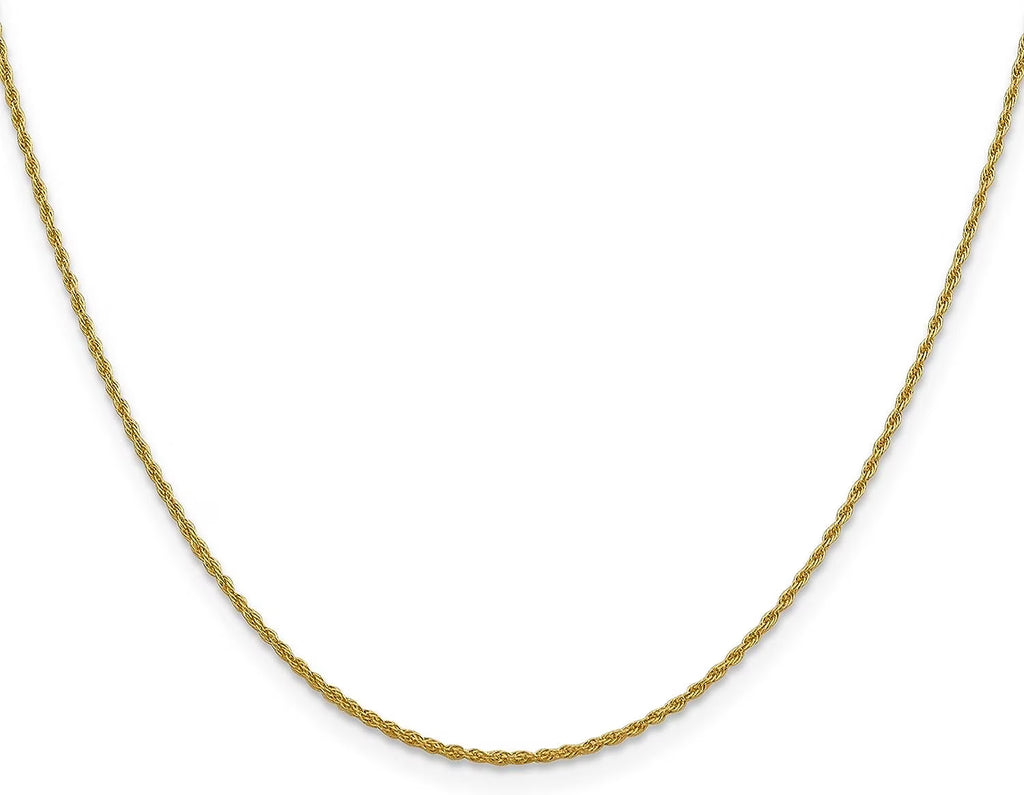 10K Yellow Gold Loose Rope Chain 16" C956