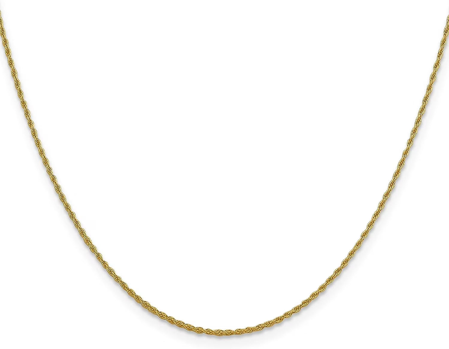 10K Yellow Gold Loose Rope Chain 16" C956