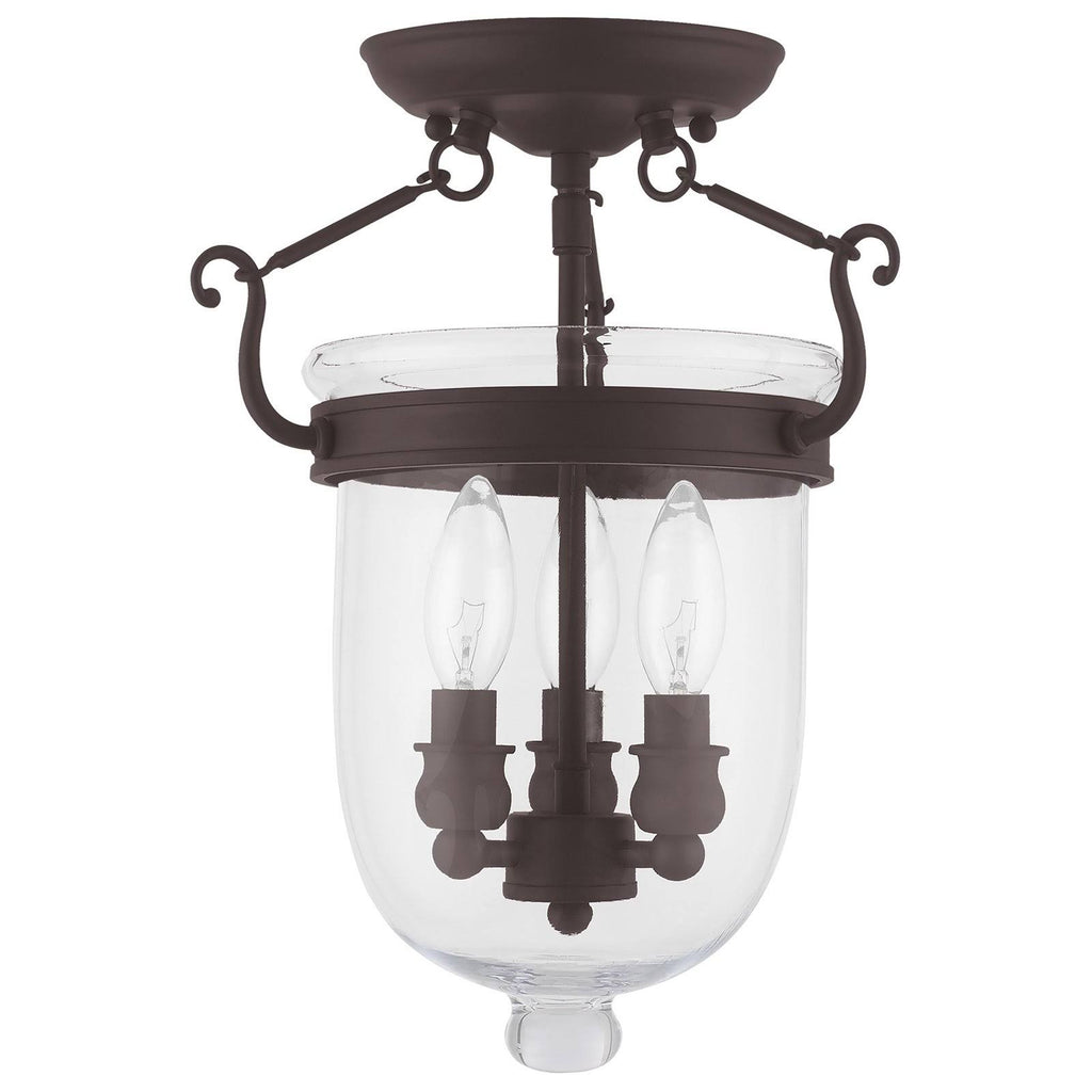 Polished Nickel 3 Light Ceiling Mount F71806