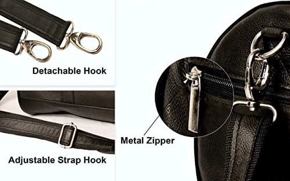 Genuine Leather Duffle Bag 18" Travel Gym Bag H2734