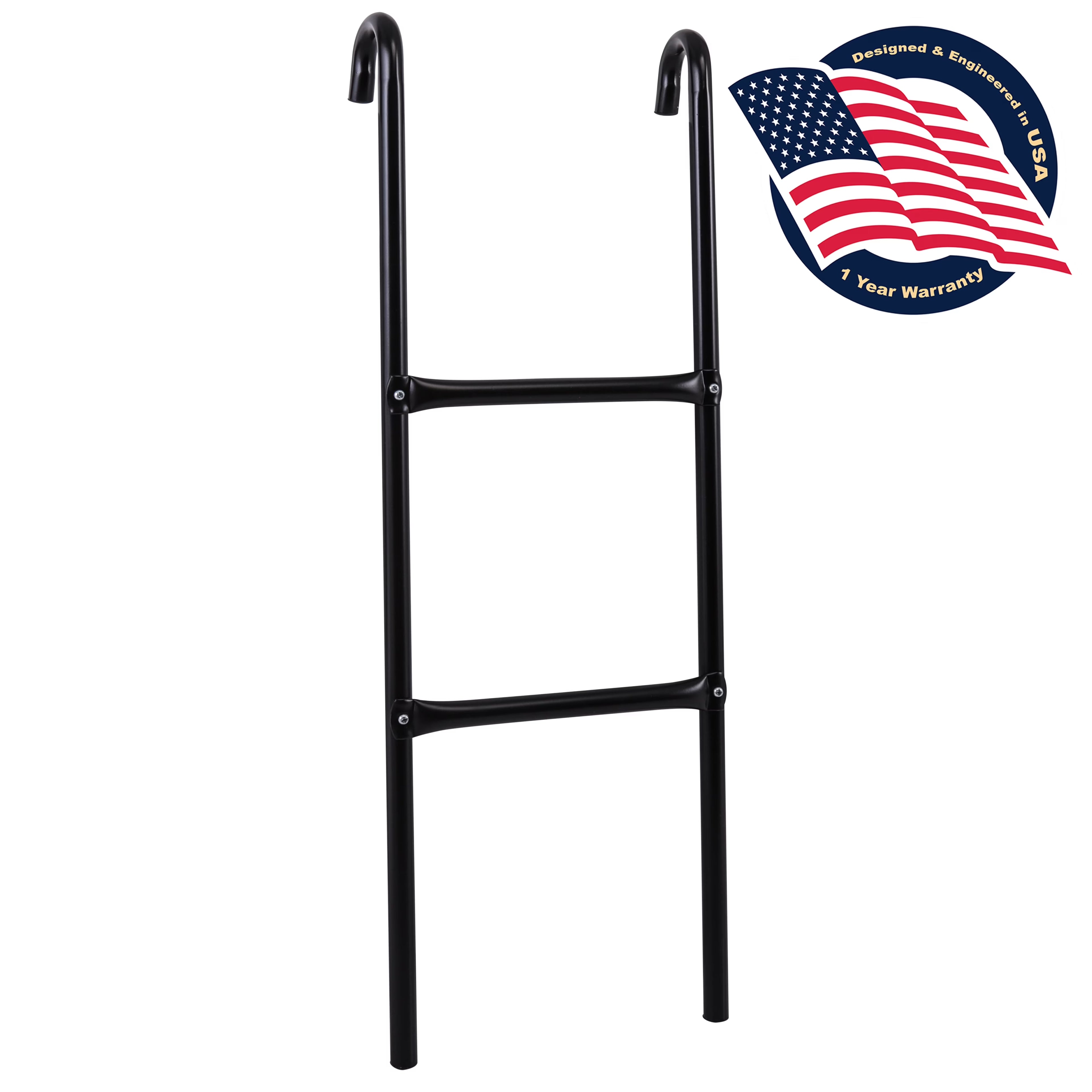 2 Step Galvanized Steel Trampoline Climbing Ladder M37605