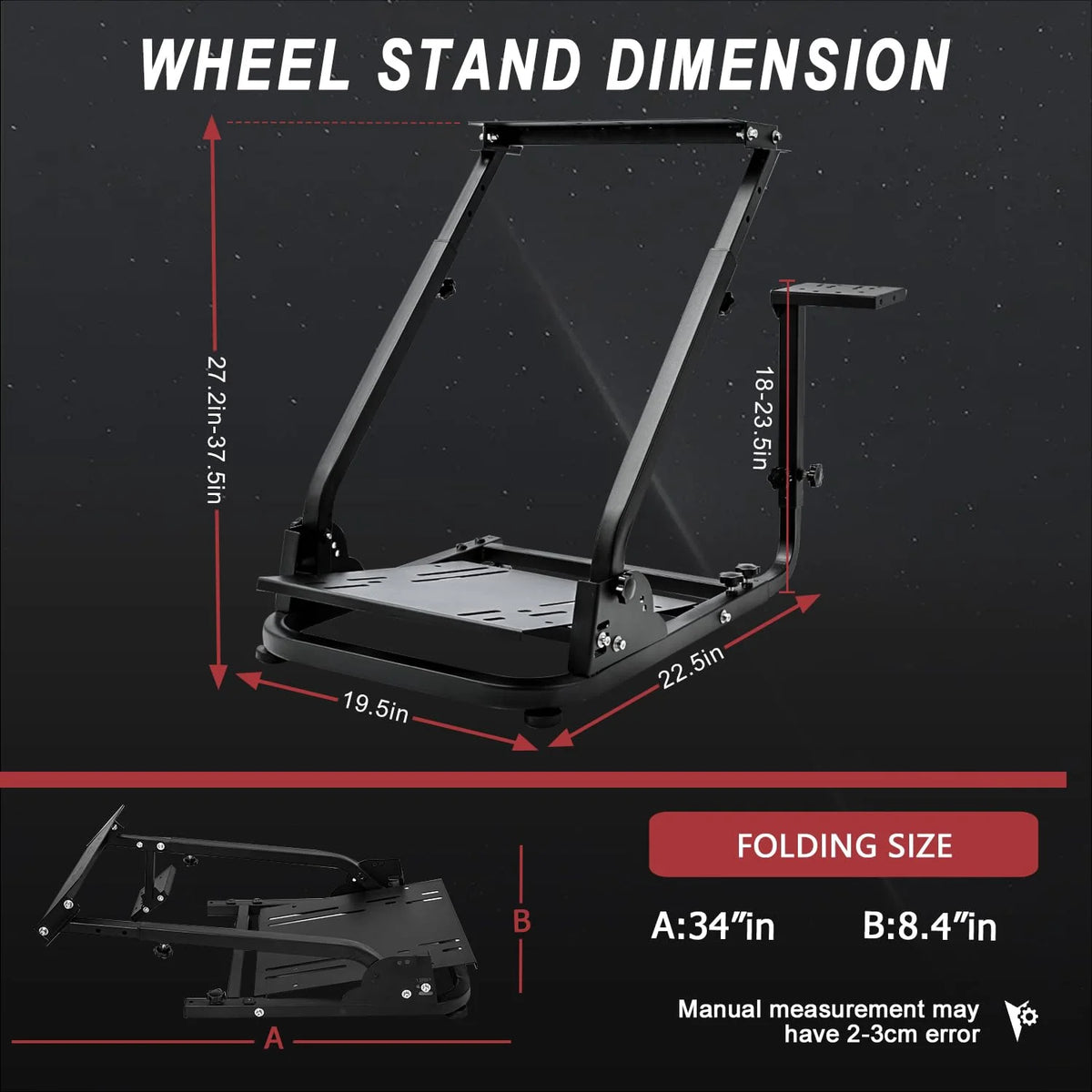 Racing Wheel Stand with Adjustable Shifter Mount E3339