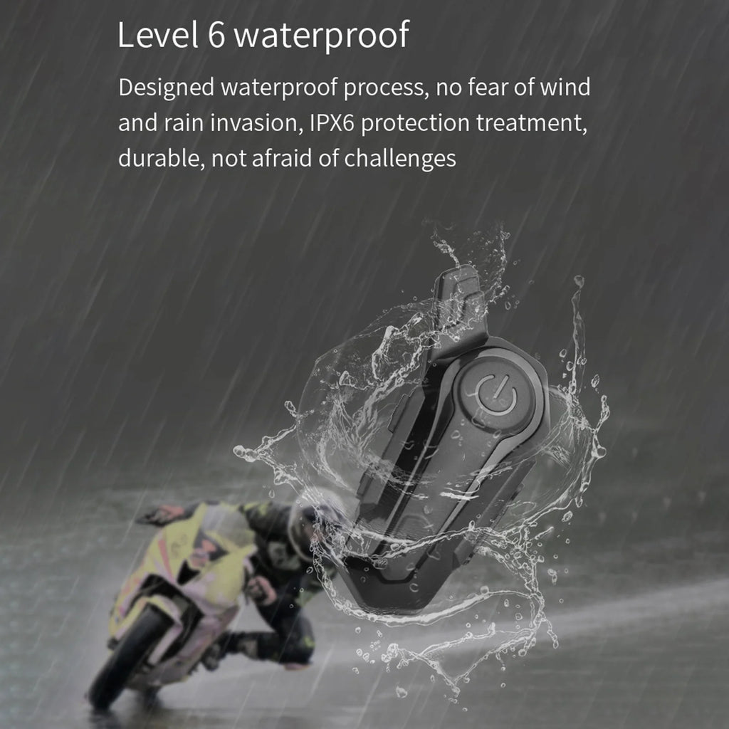 Motorcycle BT Intercom Headset Waterproof Universal Helmet Headset N499980