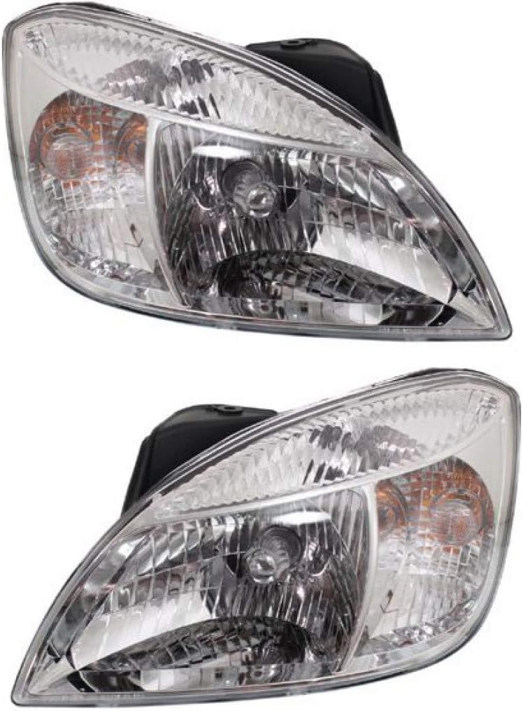Kia Rio Headlight 2009 2010 2011 Pair Sedan Z7481