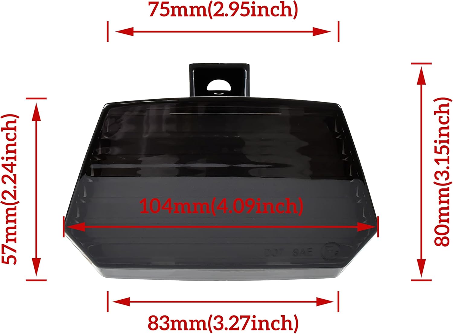 Smoked Black LED Tail Light Assembly for Can Am Spyder F3 G77160