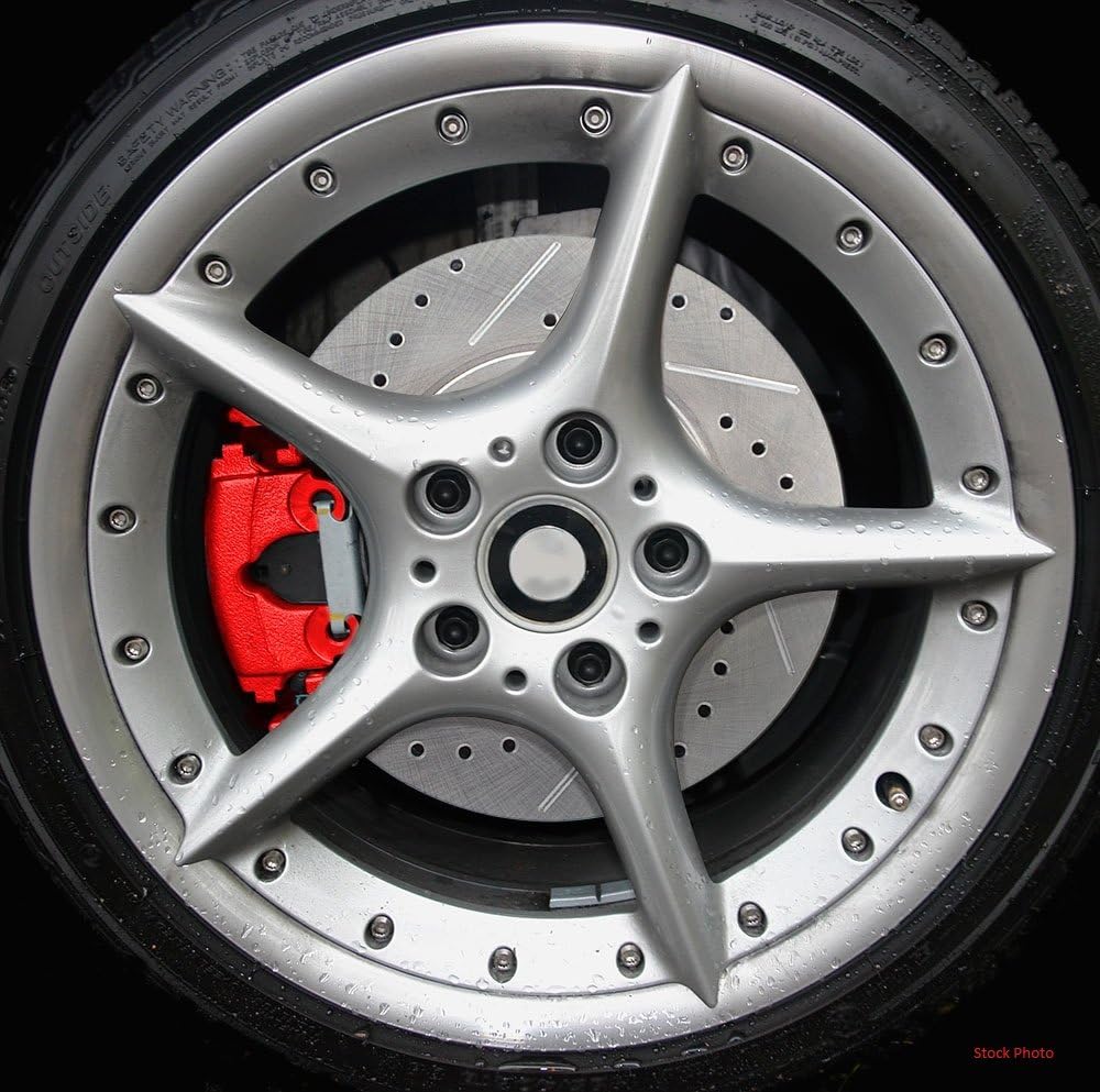 Red Powder Coated Caliper Assembly Set Kit Y6481