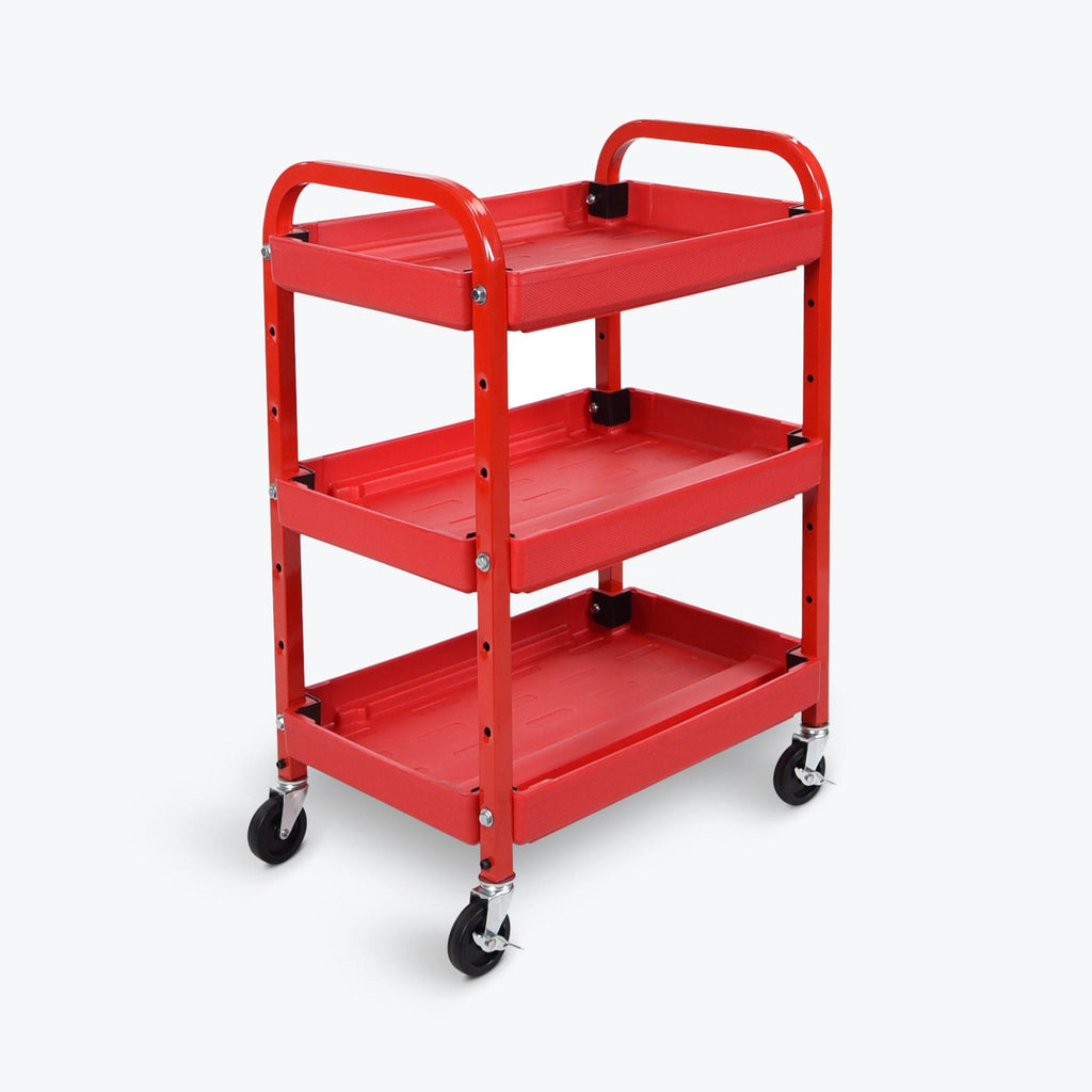 Red 3-Shelf Utility Cart Y773069