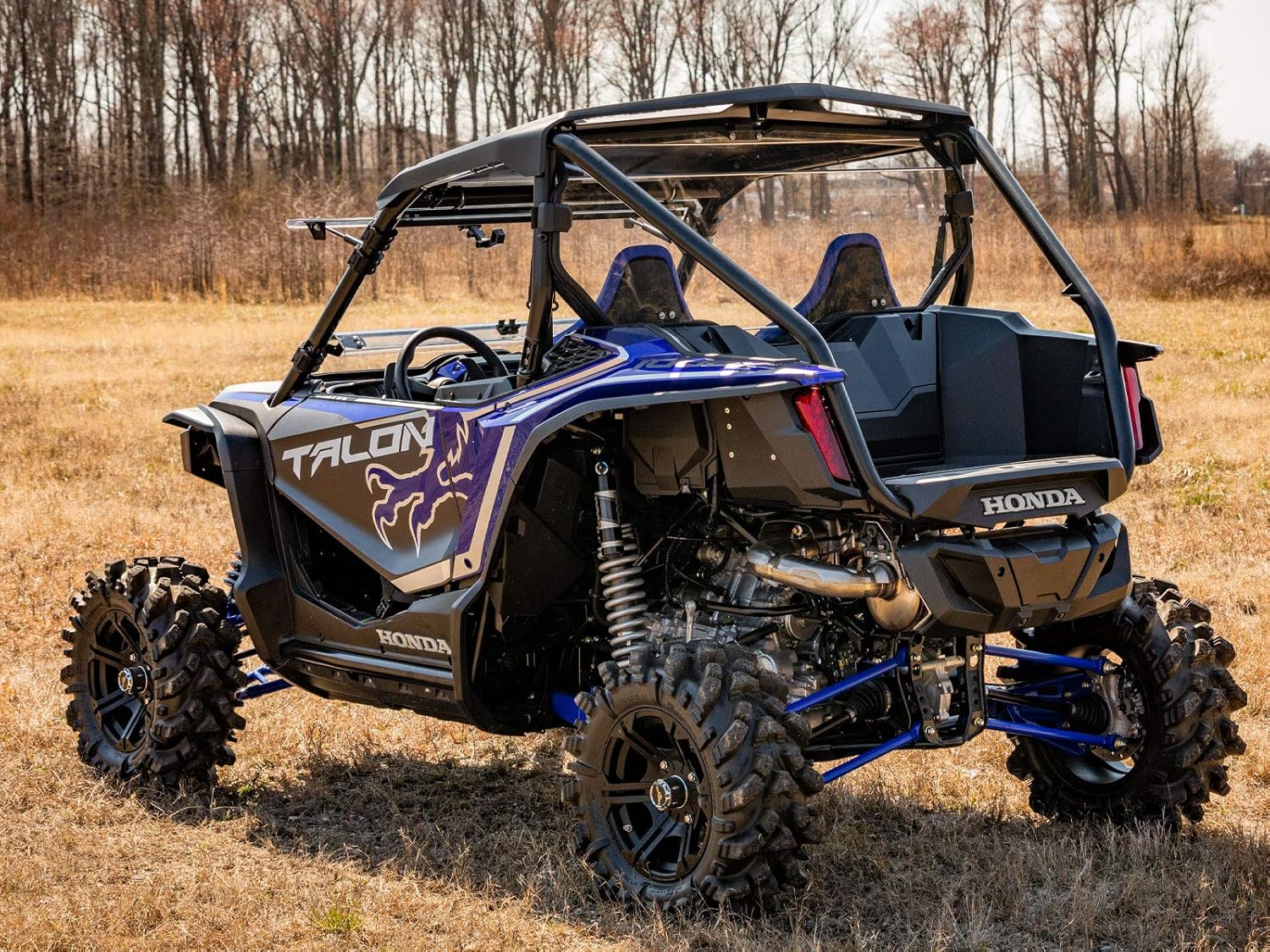 Rear Windshield for Honda Talon 1000X, 1000X-4, 1000R, 1/4” Polycarbonate Y848