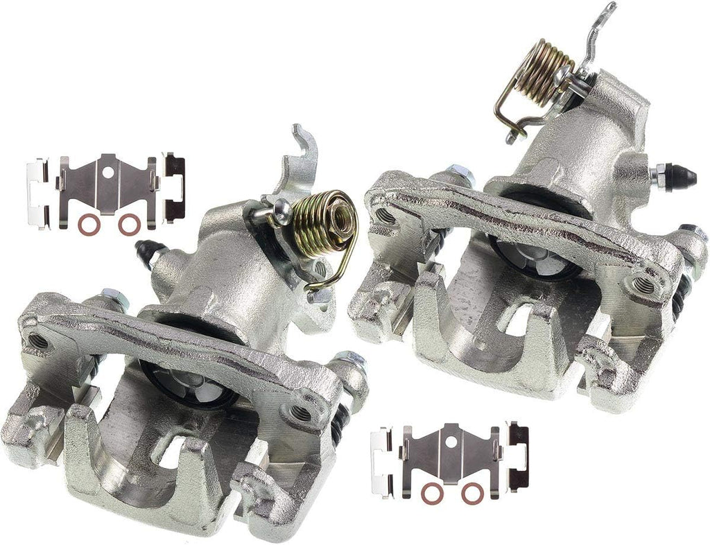 Disc Brake Caliper Assembly with Bracket Rear Right Passenger Side Pack of 2 L46648