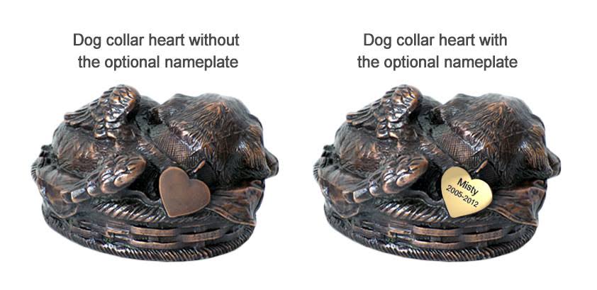 Black Pet Cremation Urn for Ashes S98178