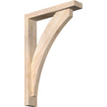 3 1/2x22W x 18x22D x 26x22H Douglas Fir Bracket with Offset Brace O44124