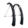 Black 26" x 60mm Aluminum Bike Fenders N8396