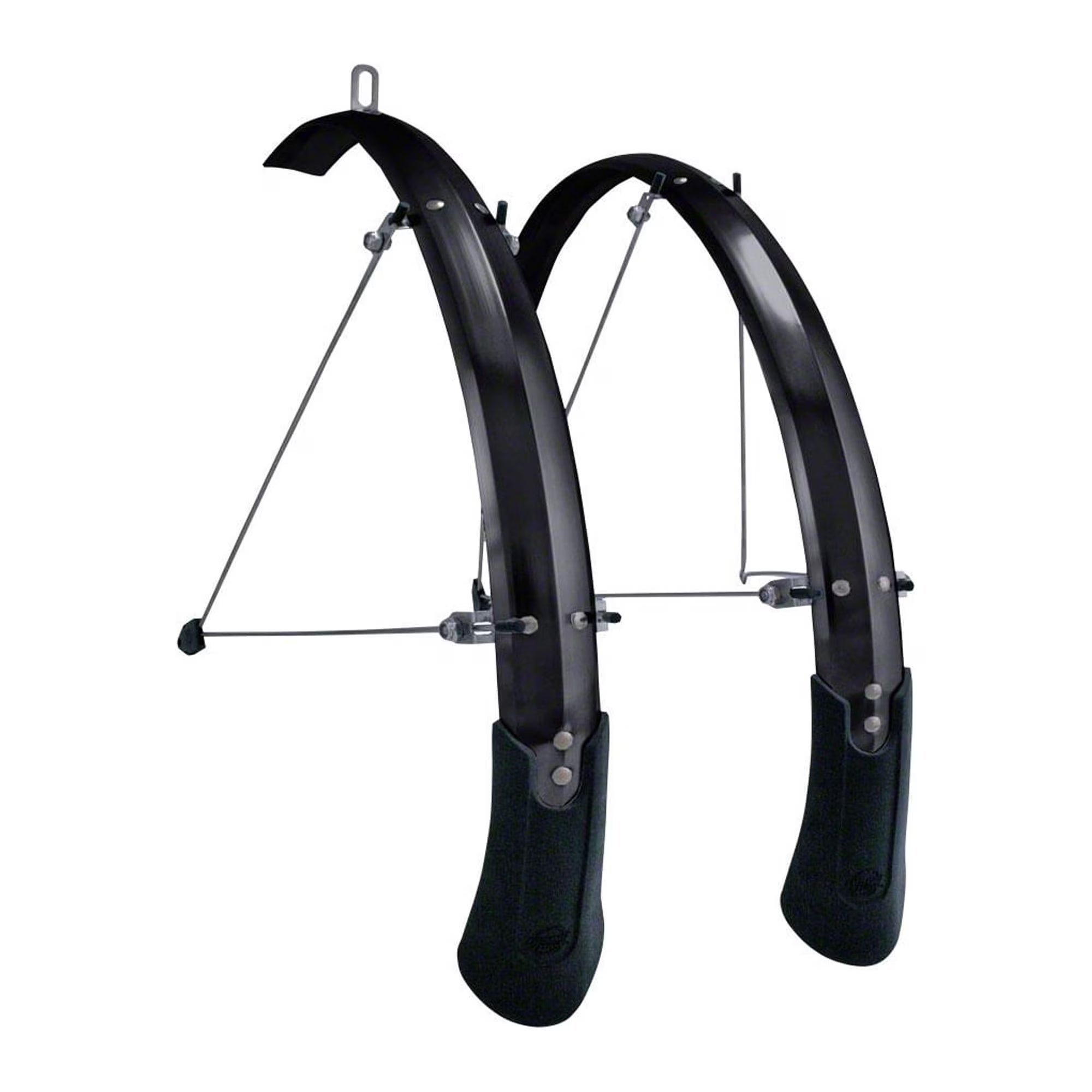 Black 26" x 60mm Aluminum Bike Fenders N8396
