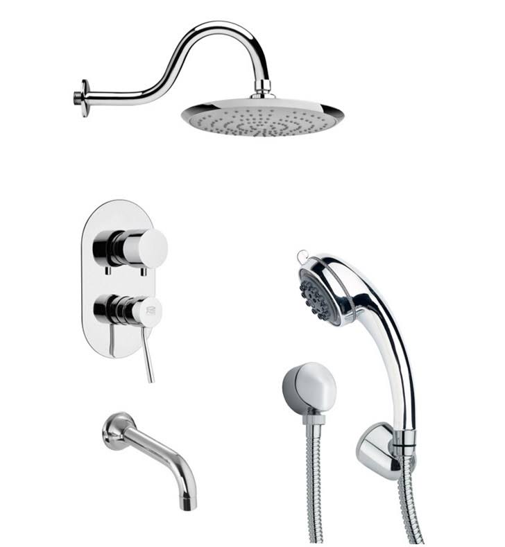 Chrome Shower Tub and Shower Trim Package D763710