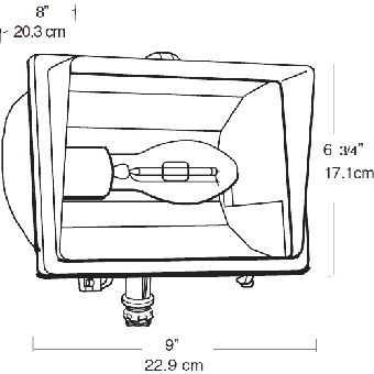 Bronze High Pressure Sodium Flood Light X9878