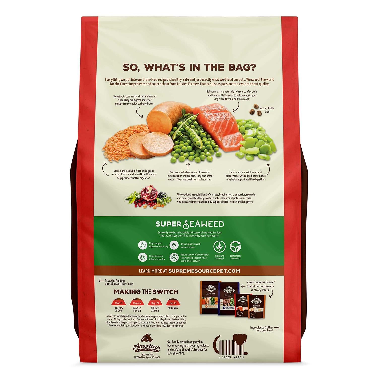 Grain Free Meal and Sweet Potato Recipe Dog Food X39438