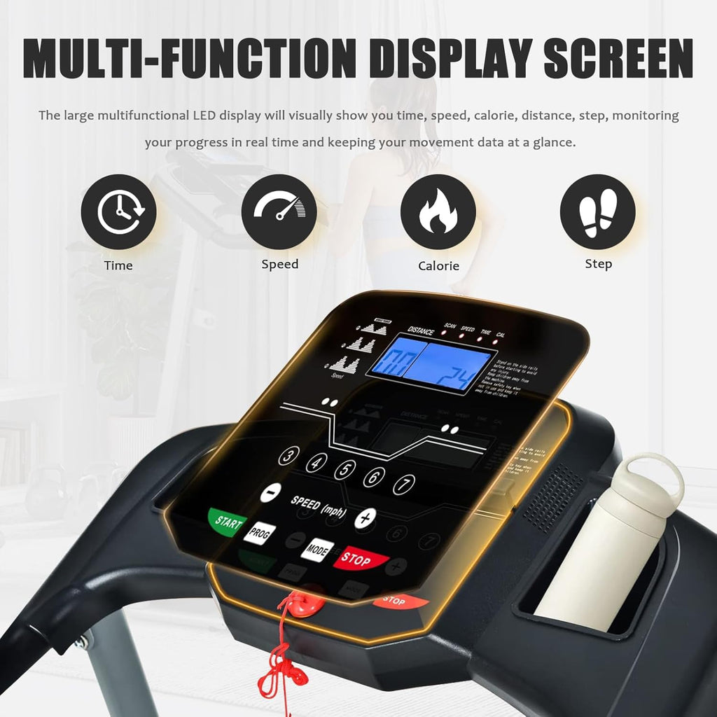 Folding Motorized Treadmill O685