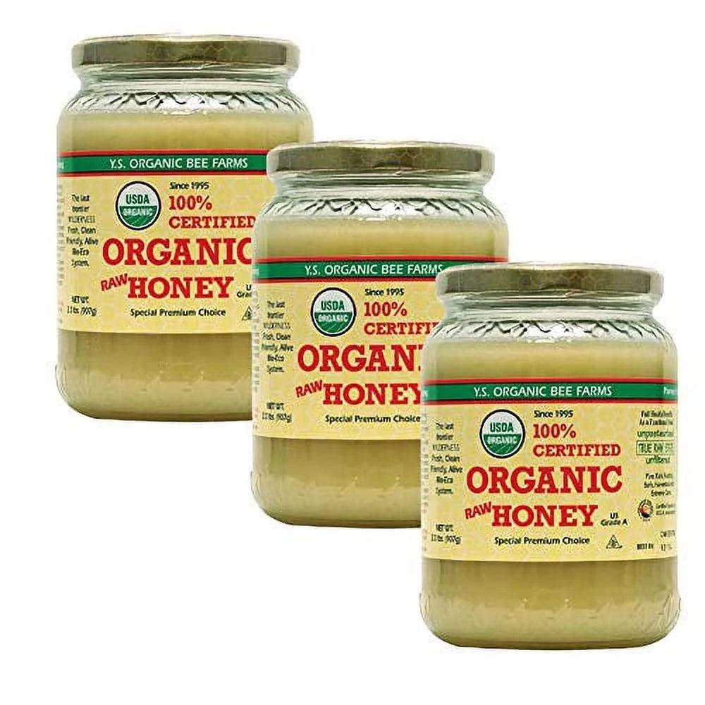32oz 3pack Organic Raw Honey J55834