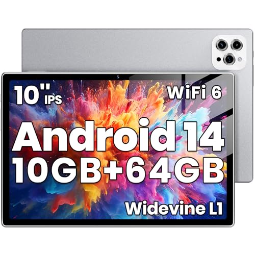 10 inch Android 14 Tablet Octa-Core 10GB RAM 64GB ROM 6000mAh Battery O4720