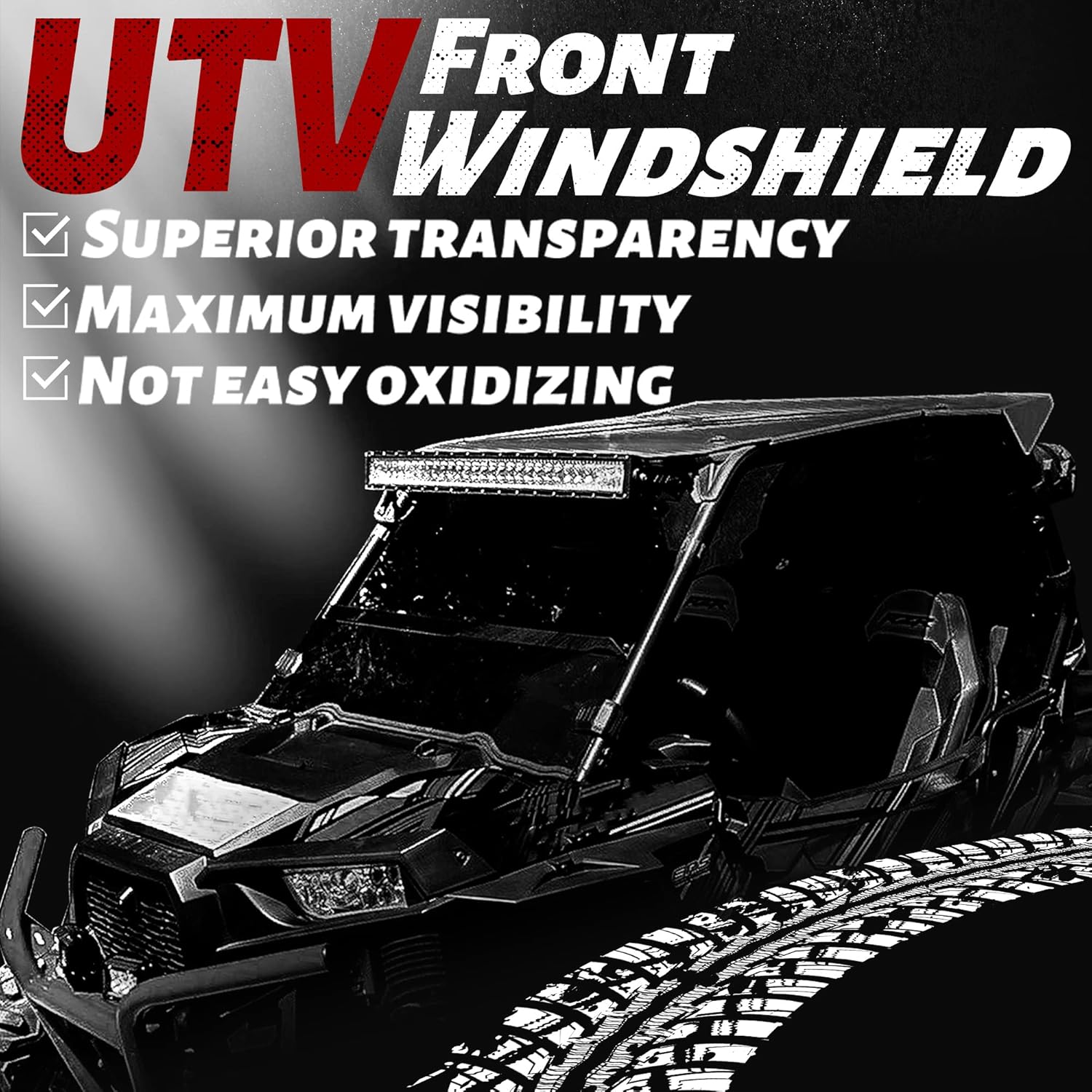 Clear Vented Windshield for Honda Pioneer 1000 C34848
