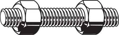 1-3/4-8X17 Stud Bolts, pk3 B15542