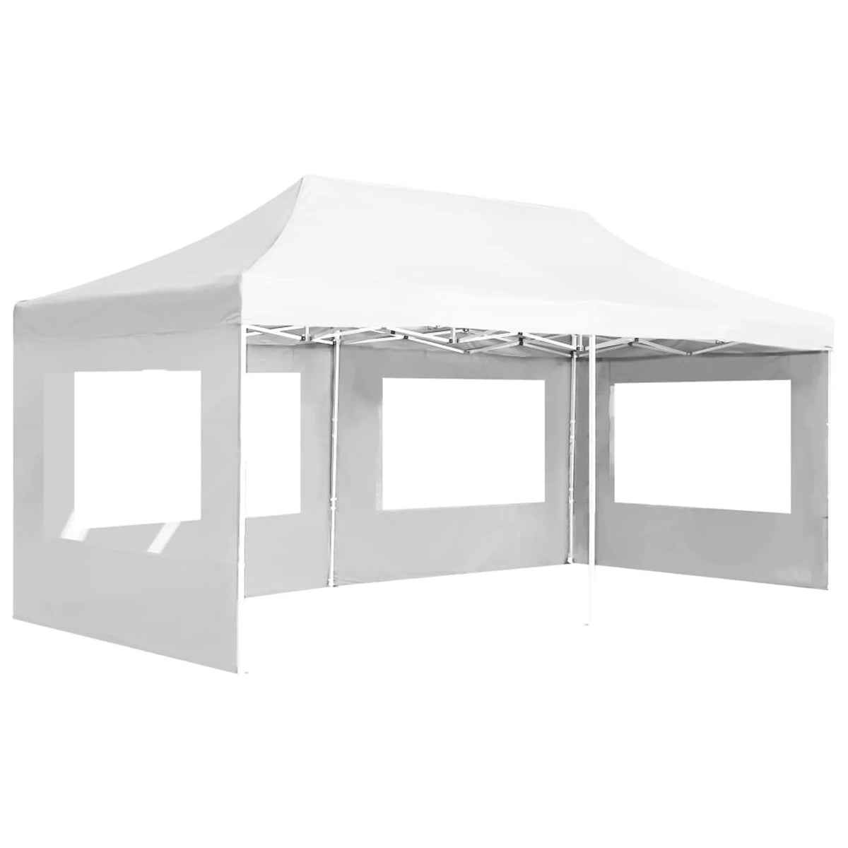 White Aluminium Folding Party Tent with Walls Q75577