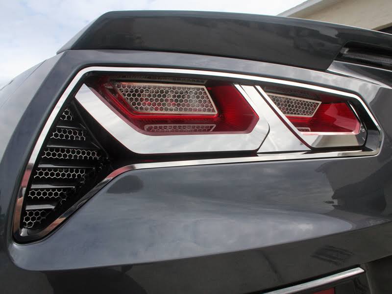 Polished 8pc Tail Light Trim Kit F549797