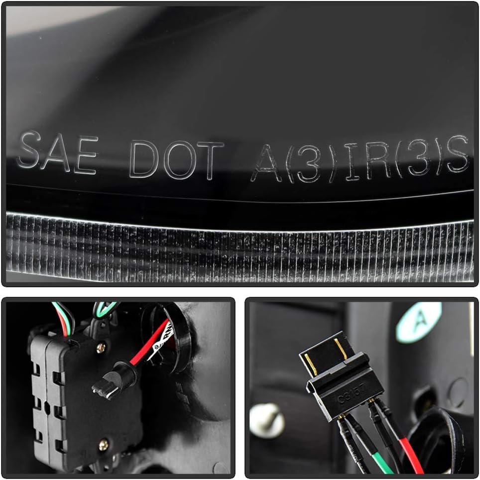 Black Edition LED Tube Tail Lights Brake Lamps Assembly Left+Right Z488384