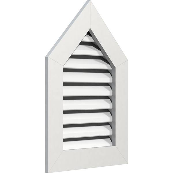 PVC Gable Vent with 1 inch Frame Size L965055