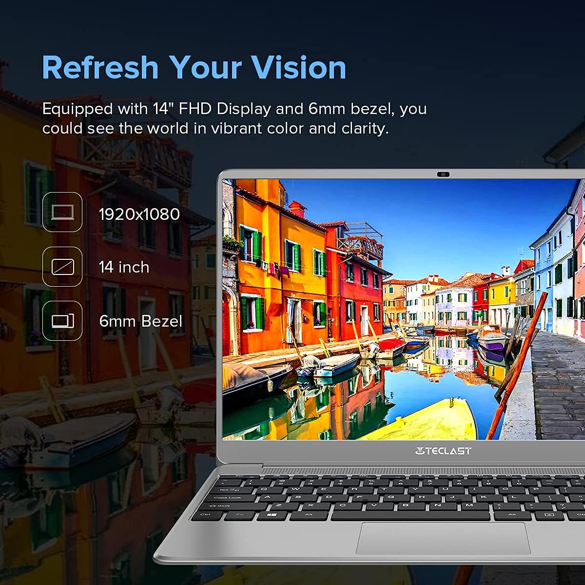 14 inch 8GB+256GB Quad Core Windows 10 Laptop Computer U108
