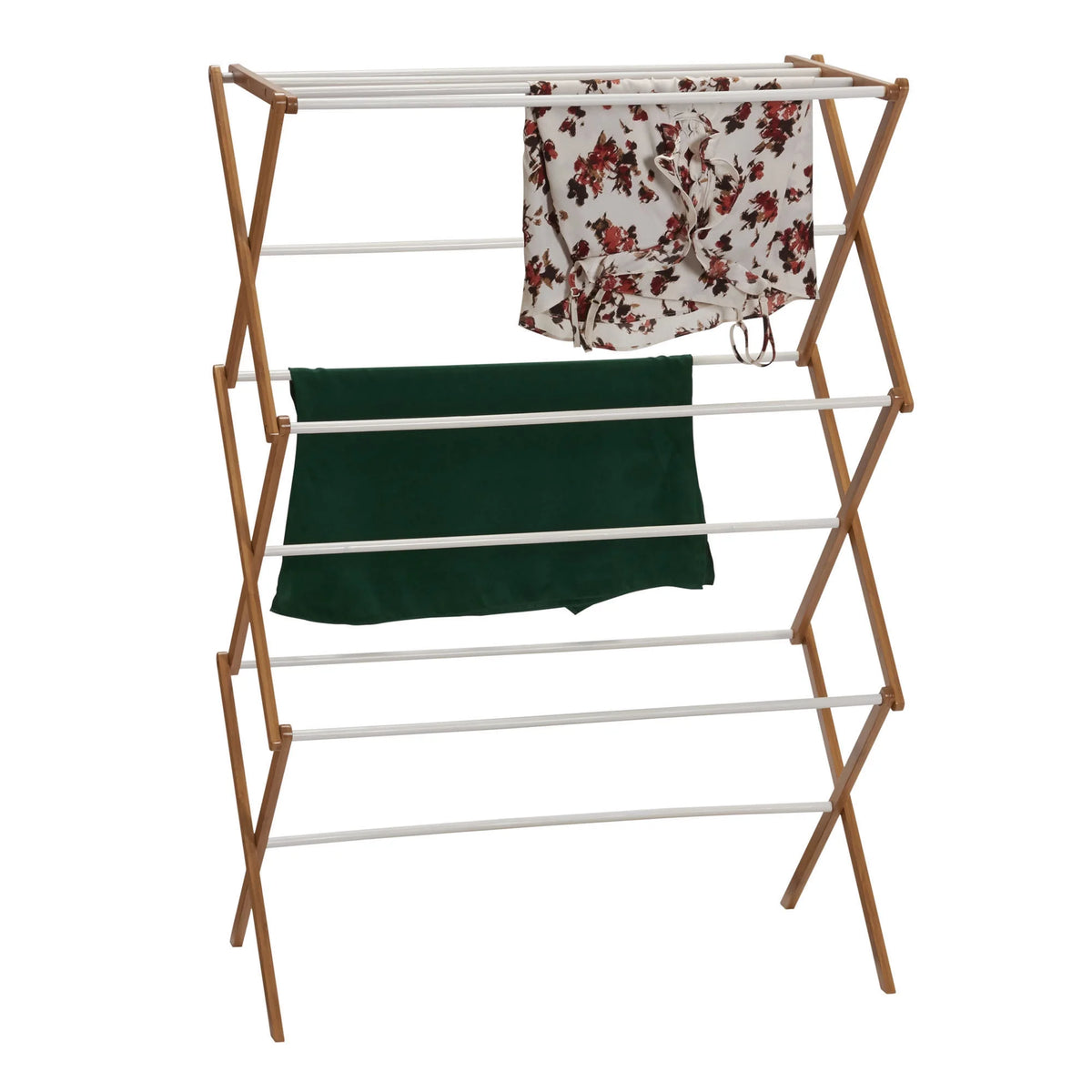 Collapsible Bamboo Clothes Drying Rack S40942
